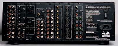 rotel rsp-1098 back
