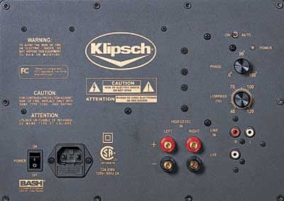 klipsch cinema 10 - back