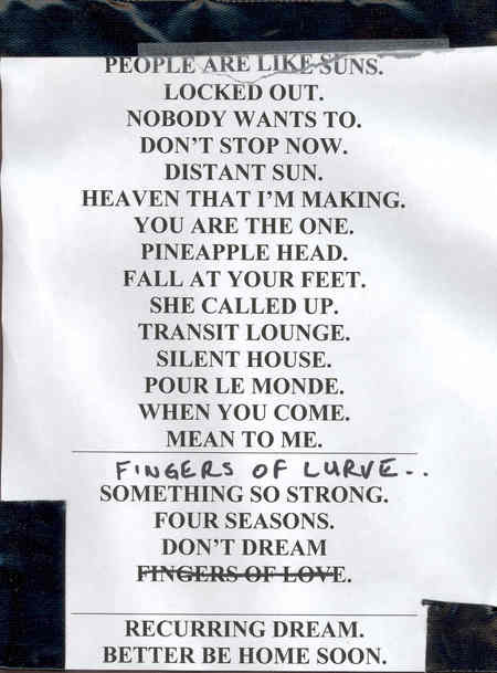 Chsetlist