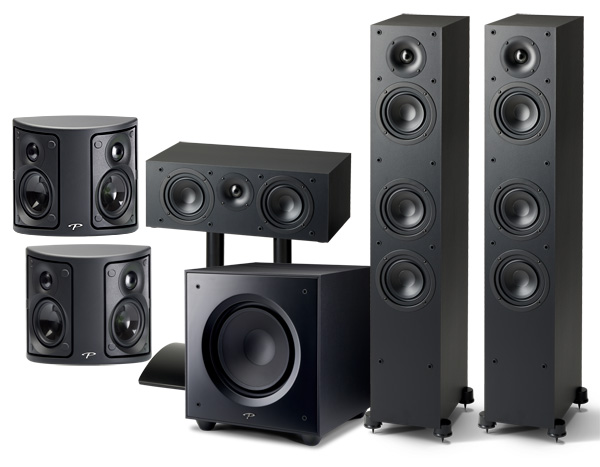 Paradigm surround sound store speakers