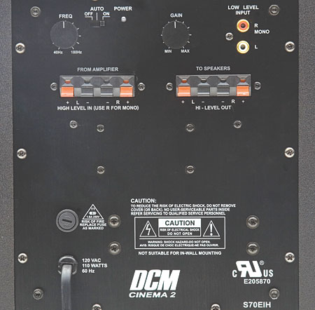 Dcm Cinema2 Speaker System At A Glance Ratings Sound Vision
